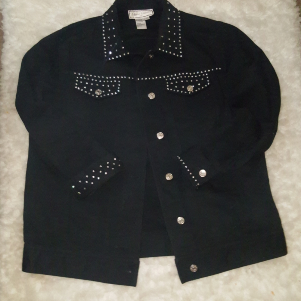 DIANE GILMAN BLING RHINSTONE JACKET/COAT
